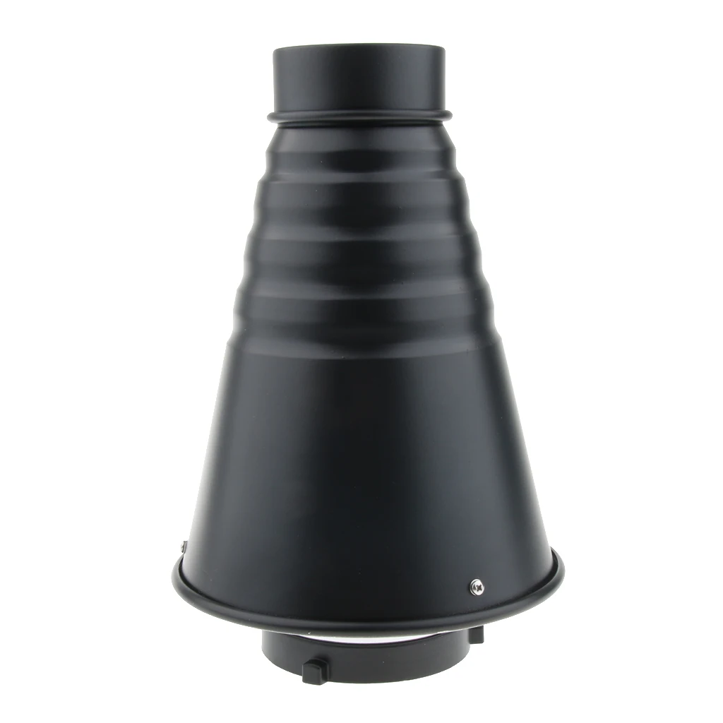 

Flash Adapter Kit Accessory Conical Snoot for Bowens Mount Speedlite/Speedlight/Flash Light (Black)