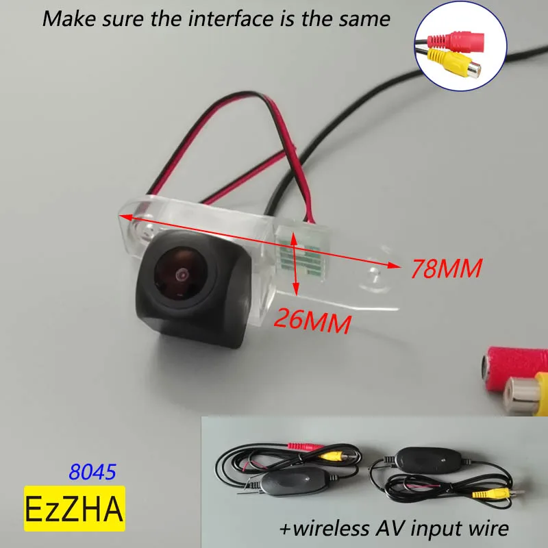 EzZHA HD Беспроводная Автомобильная CCD задняя камера рыбий глаз ночного видения для Volvo S40 S60 S80 XC90 XC60 V60 S80L S60L S40L