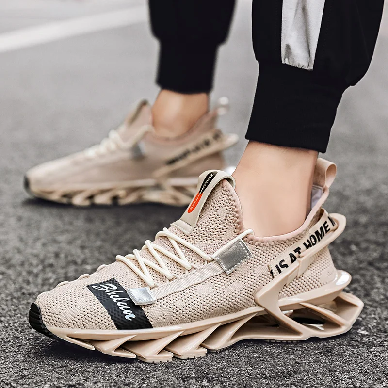 

Popular Trend Mens Running Shoes Breathable Mesh Men's Sneakers Comfortable Blade Sporty Man Sneaker Non-SLip Sports Jogging Gym