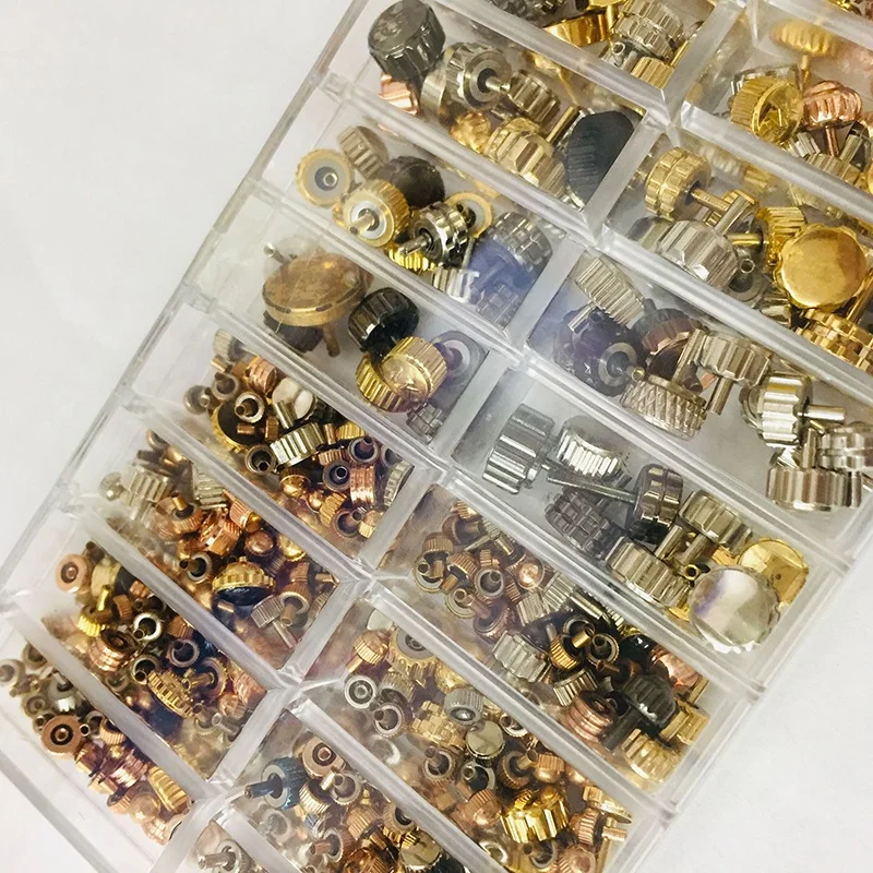 

Watch Crown Watch Head Watch Parts for Wrist Watch Parts e Flat Head Watch Accessories Repair Tool Kit for Watchmaker