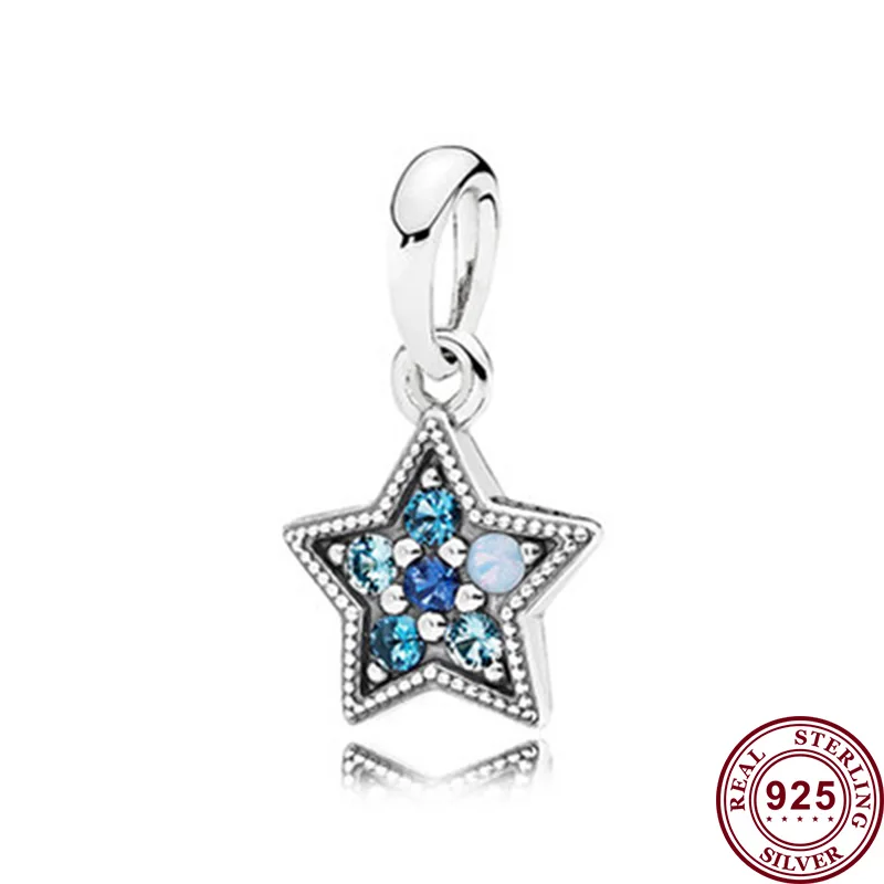 

Шарм-звезда для браслета и ожерелья для женщин, из серебра 925 пробы