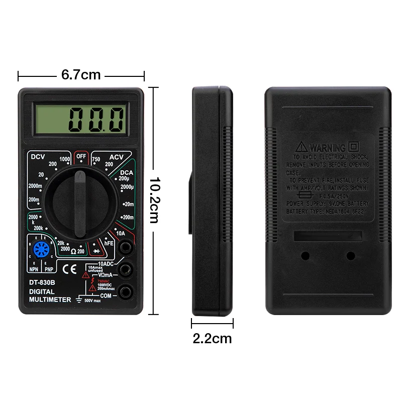 Цифровой мультиметр с ЖК-дисплеем вольтметр амперметр Ом 750/1000 в | Инструменты