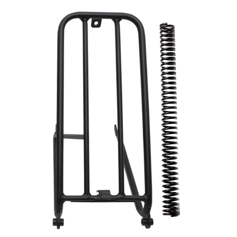 

2 Pcs Folding Bike Accessories: 1 Pcs Rear Gear Shift Ultralight Ti Material Spring & 1 Pcs Rear Rack Bicycle Shelf