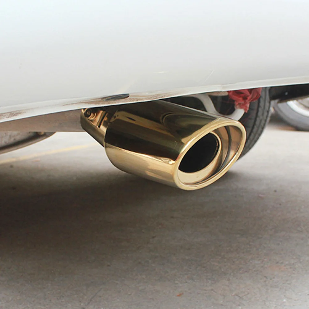 DSYCAR 1 шт. универсальная нержавеющая сталь жаропрочная Золотая Автомобильная