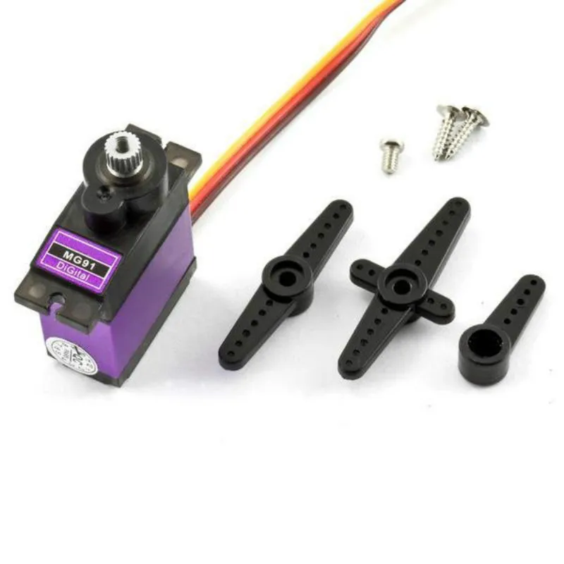 Цифровой сервопривод MG91 для радиоуправляемых моделей дронов самолетов