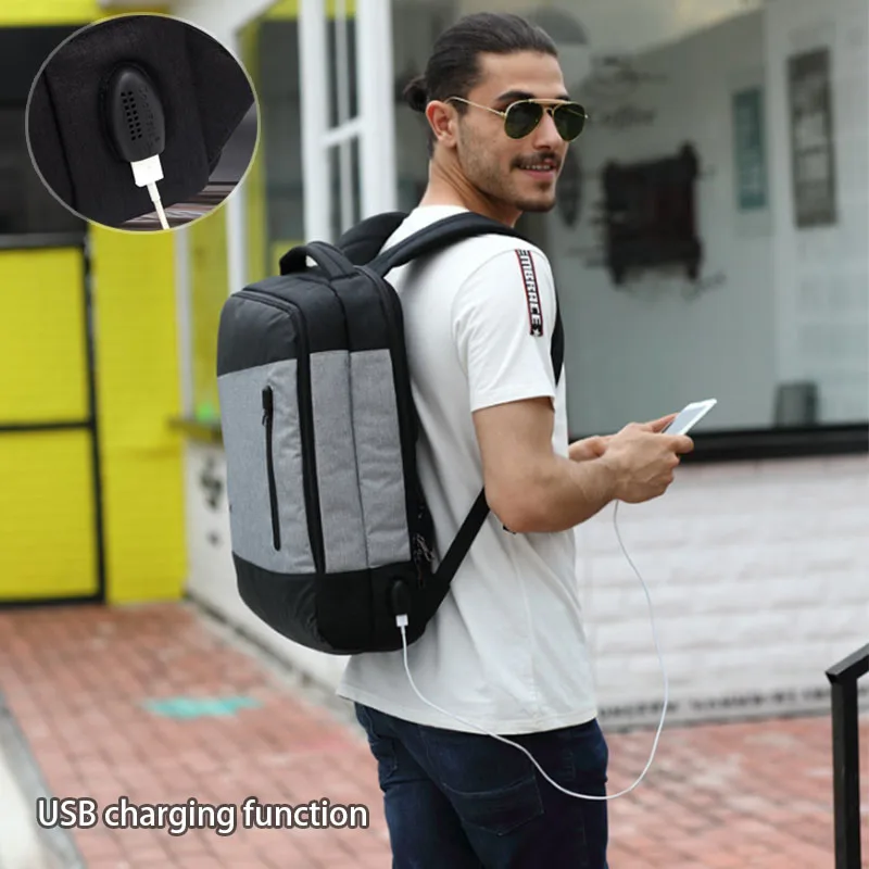 

Men Travel bag Multifunction USB Charging Laptop Backpacks woman's duffle bag custom logo bag Waterproof Backpack
