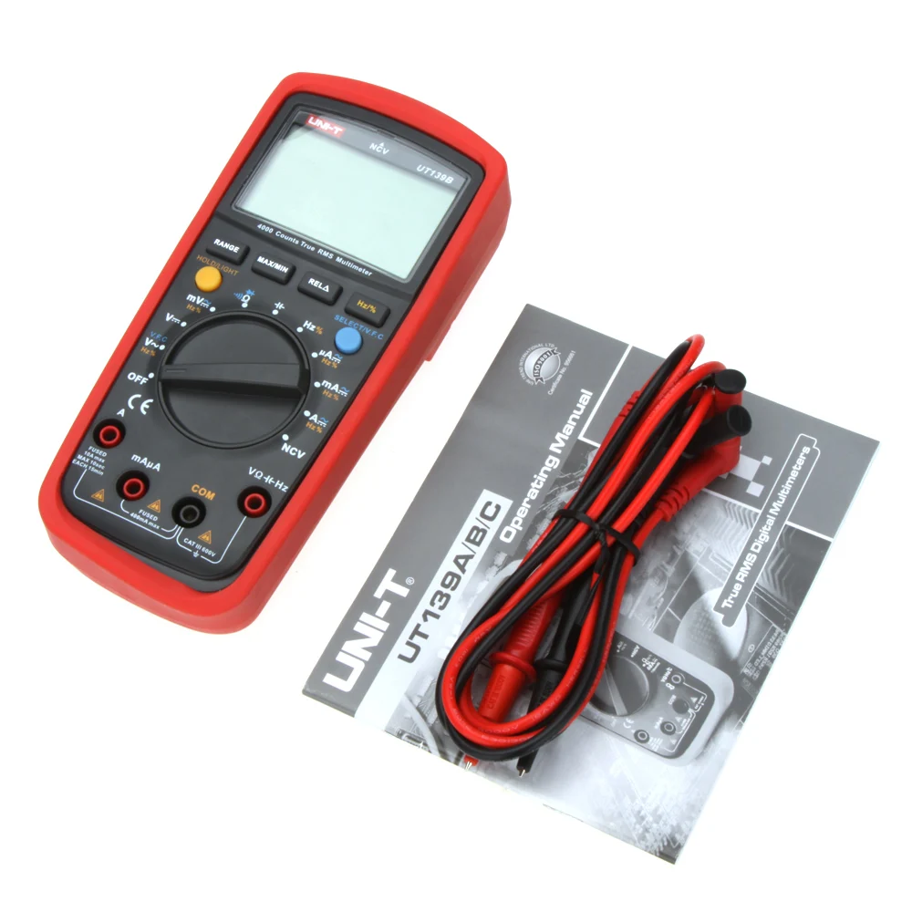 Цифровой мультиметр UNI-T UT139B UT-139B True RMS Бесконтактный индикатор напряжения 4000