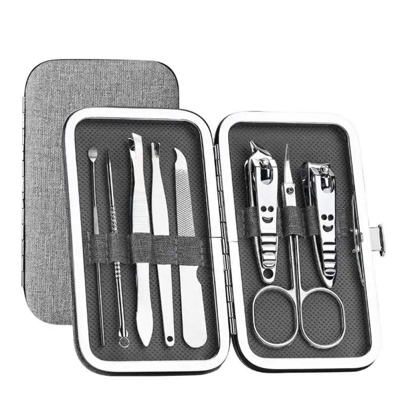 

8 pcs Scissors Nail Clippers Set Stainless Steel Manicure Cutters Nail Clipper Set Stainless Steel Professional Nail Cutter Tool