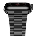 Браслет из нержавеющей стали для Apple Watch SE 6 Band Series 5 4 40 мм 44 мм, металлический ремешок для iWatch 38 мм 42 мм для Apple iWatch 3