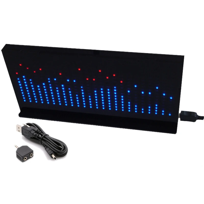 Beste Zwart Diy Licht Cube Kit AS1424 Muziek Spectrum Led Display Audio Versterker Modificatie Rhythm Lamp-Eindproduct Geschenken