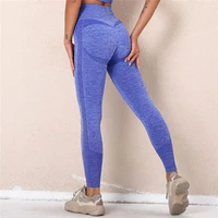 women seamless knitted yoga leggings fitness tummy control pants sports leggings gym high waisted skinny leggings