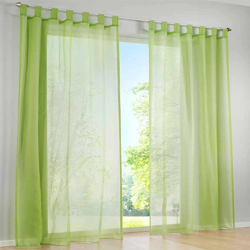 Moden стиль сплошной цвет полиэстер занавески для спальни гостиной окна полу