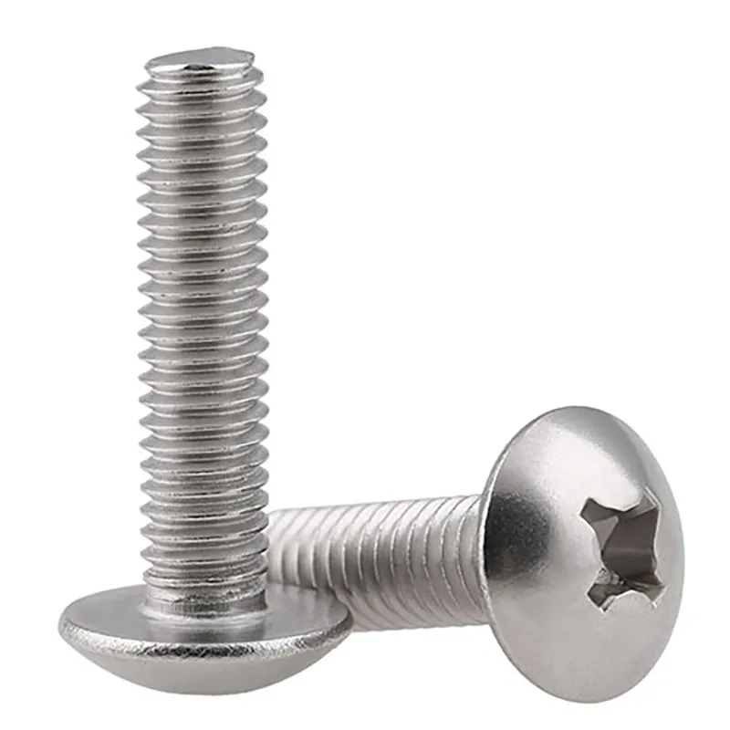 

A2 Stainless steel Phillips Truss Head Large Flat Round Cross Screw Bolt M8
