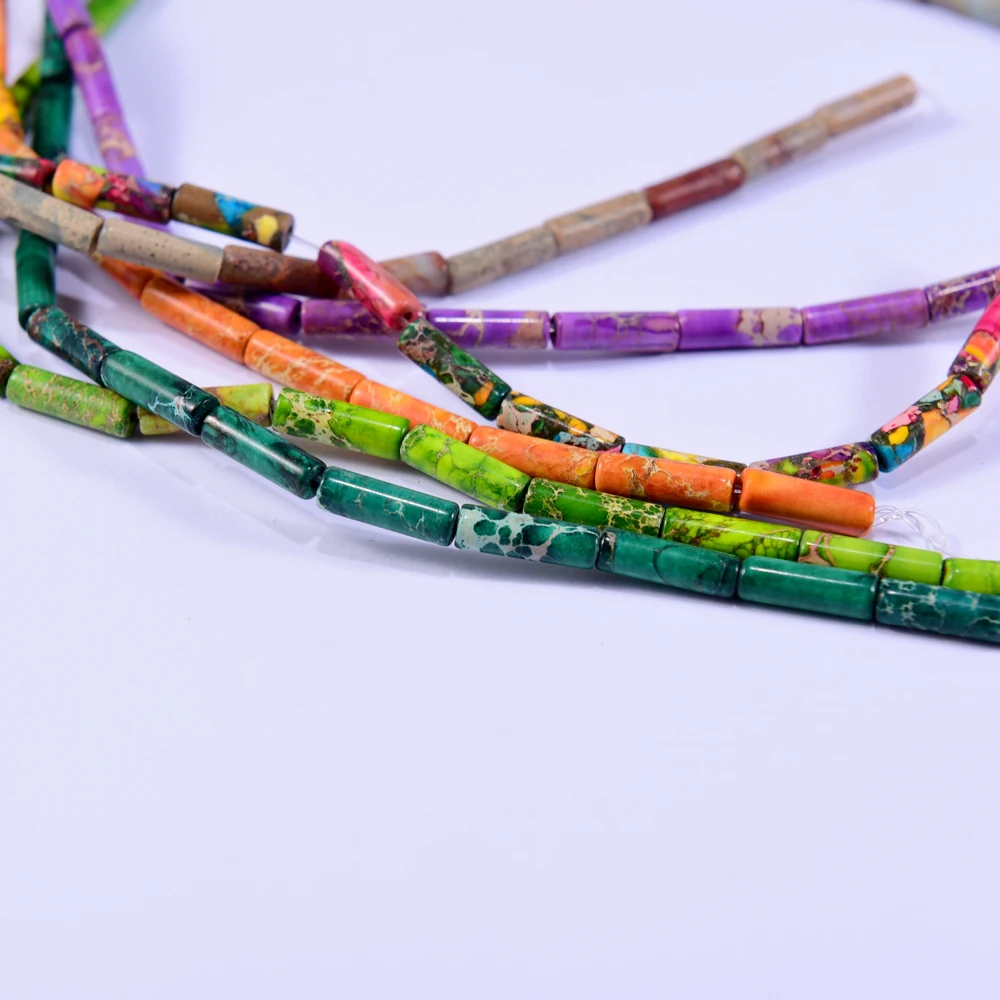 30 шт. 4 мм цилиндрический натуральные камни бусы для изготовления ювелирных