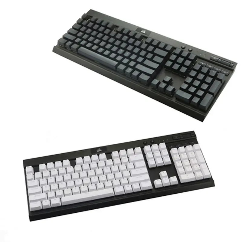 Клавиатура Механическая PBT Double Shot 104 с подсветкой сверху и прозрачной для Corsair K70 K65