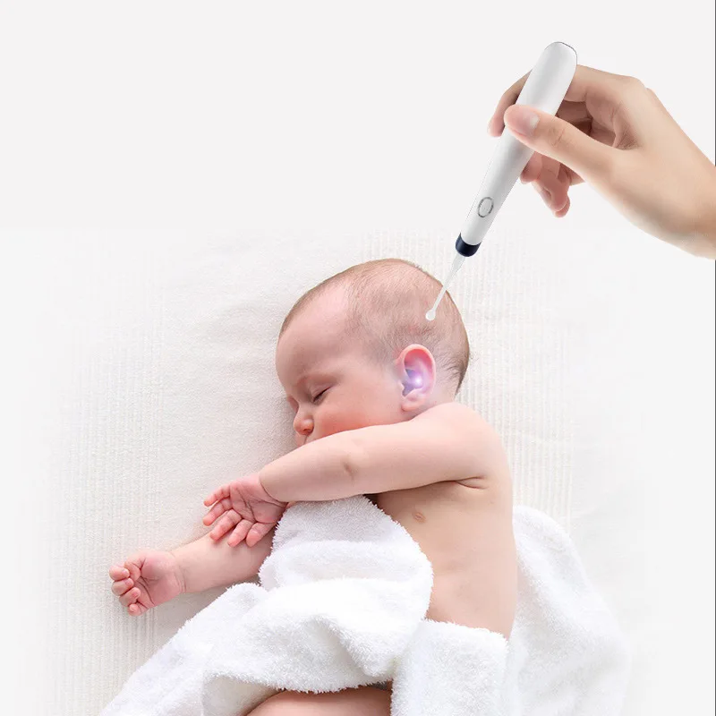 

Детская ультразвуковая Вибрирующая ухочистка, ложка, Электрический спиральный очиститель ушного воска, фонарик, ухочистка, инструмент для ...