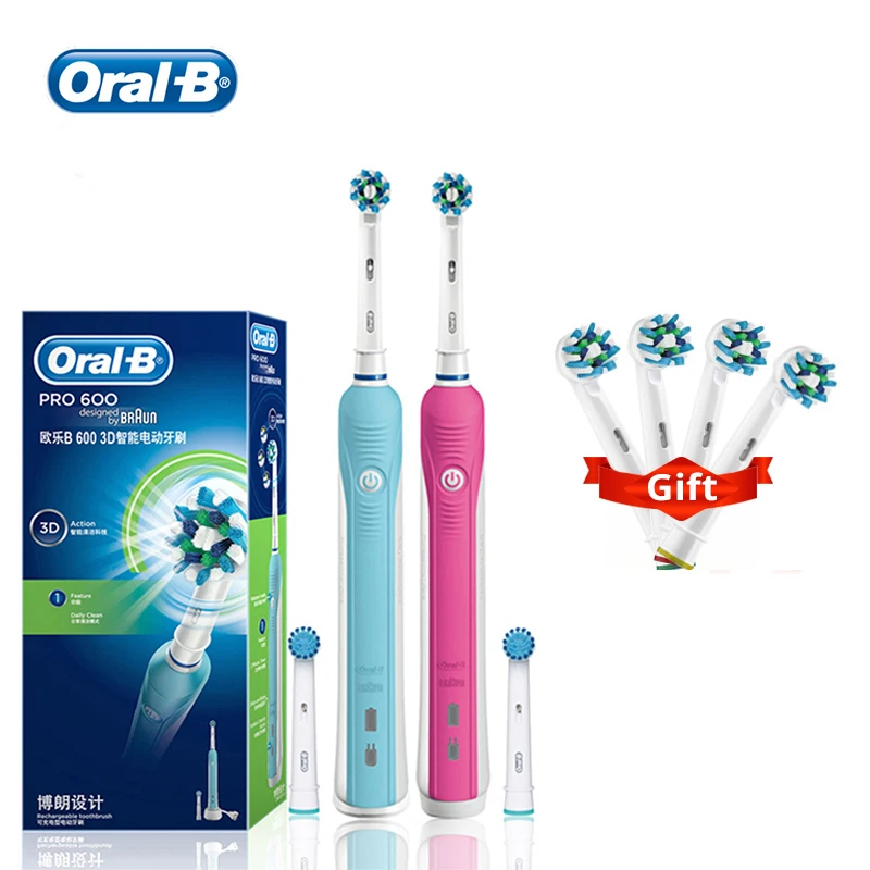 Oral B Electric Toothbrush Pro 600 Toothbrush Inductive Char