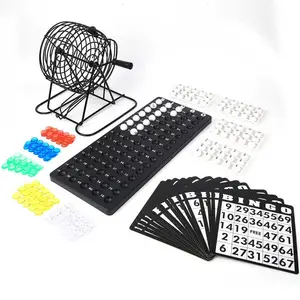 Juego De Bingo Mano Dibujar Máquina De Lotería Con 6 Tazas 4 