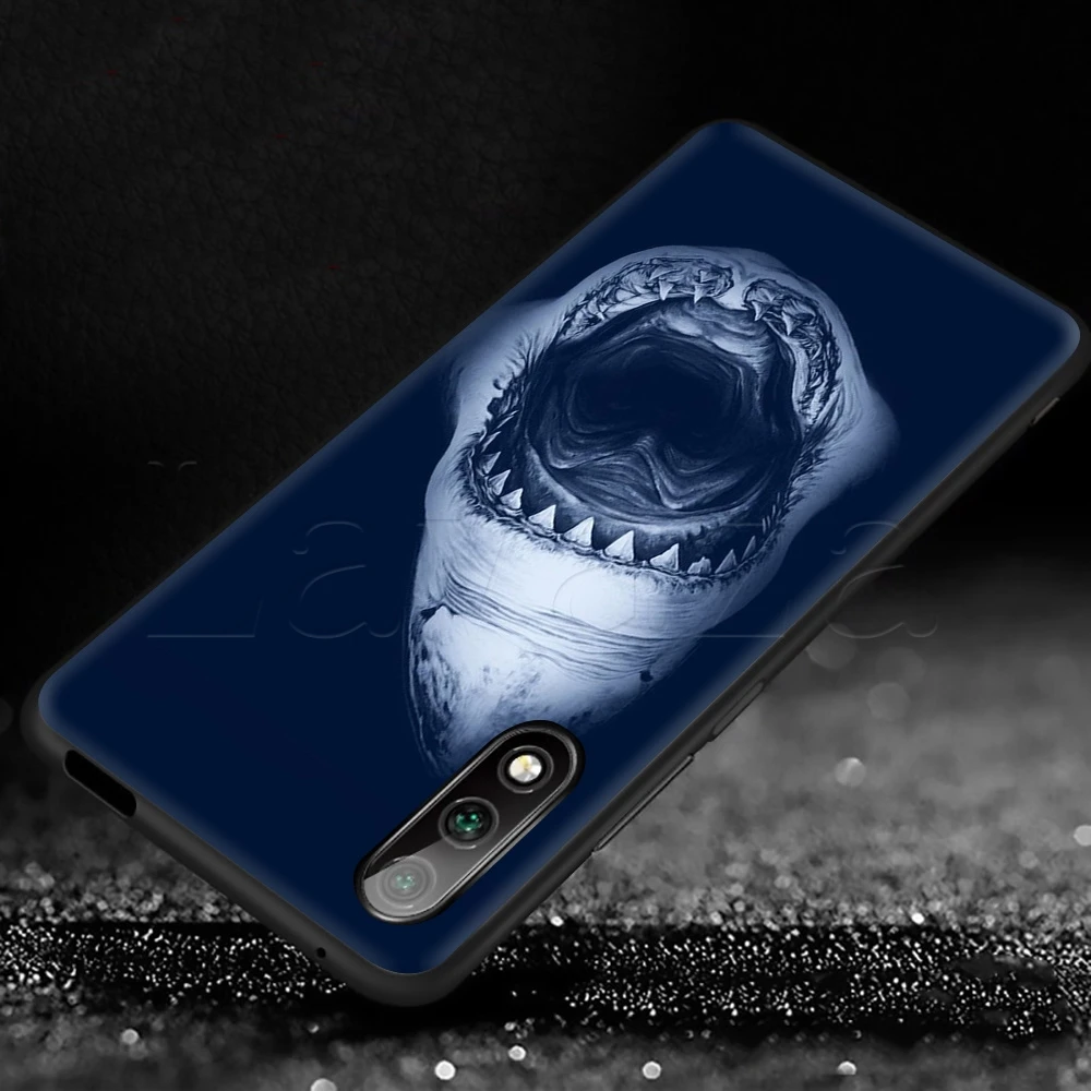 Lavaza в виде пасти акулы мягкий TPU чехол для huawei Y6 Y9 Коврики 10 20 30 Nova 3 3i 4 4E 5 5i 5T смарт