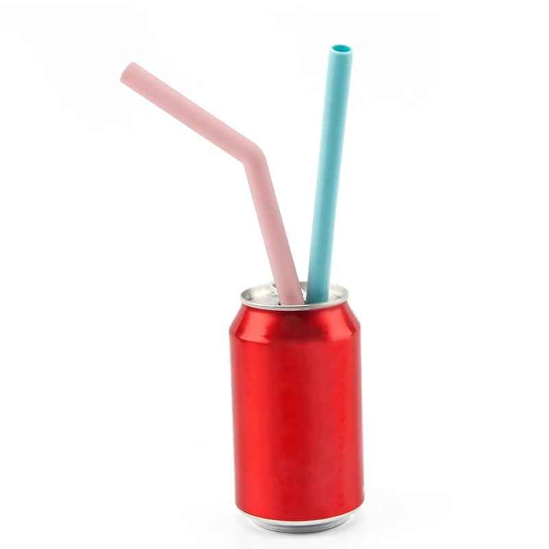 4/7Pcs Set Reusable Silicone Drinking Straws Foldable Straight Flexible With Cleaning Brush For Tumbler Bar Party | Дом и сад