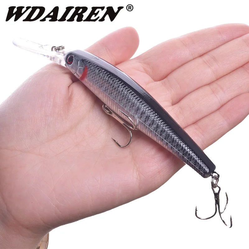 

1Pcs 130mm 14g Swimbaits Bass Fishing Lure Floating water Hard Crankbait Big Minnow Hard bait for Saltwater Freshwater Fishing