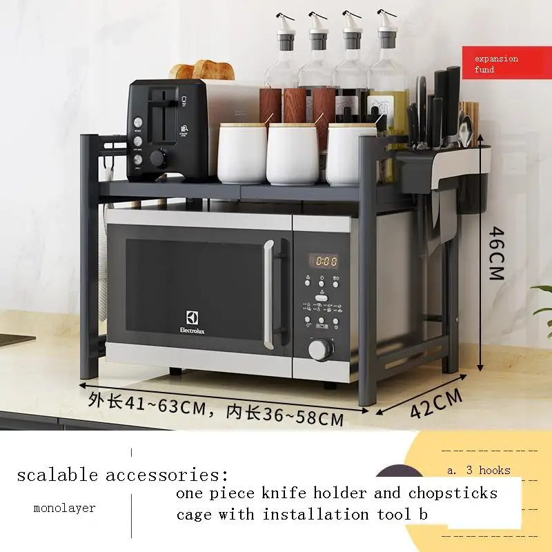 Especias Dish Drainer Organization Scolapiatti Adjustable Microwave Shelf Cuisine Cocina Organizador Kitchen Storage Rack Holder | Дом и сад