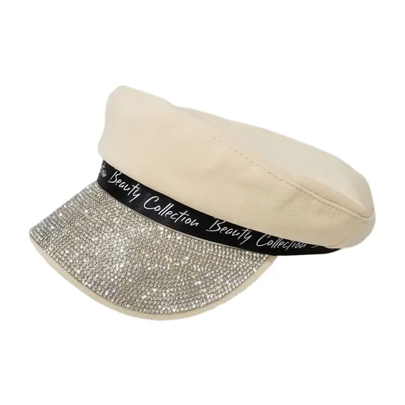 Берет в европейском стиле женский хлопковый регулируемый берет с плоским верхом