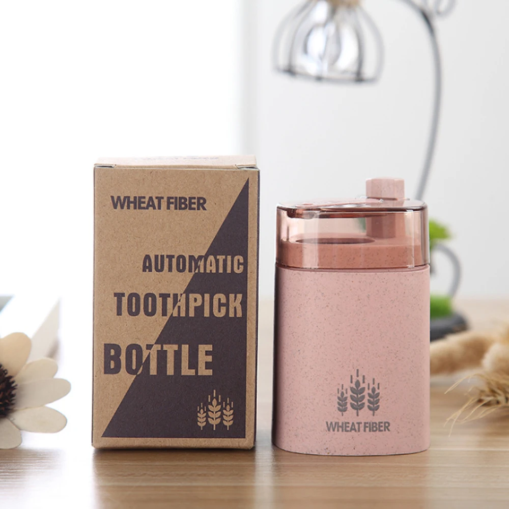 

Hand pressure type automatic toothpick holder container household table toothpick storage box toothpick dispenser