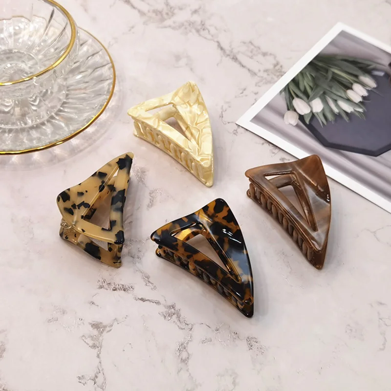 

Женский зажим для волос из ацетатной смолы, цветной зажим для волос, зажим для волос большого размера, подарочные аксессуары для волос, 2021