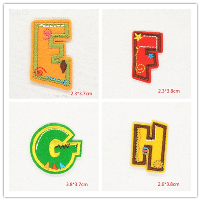 Цветные нашивки с английским алфавитом и буквенным принтом вышитый утюжок для