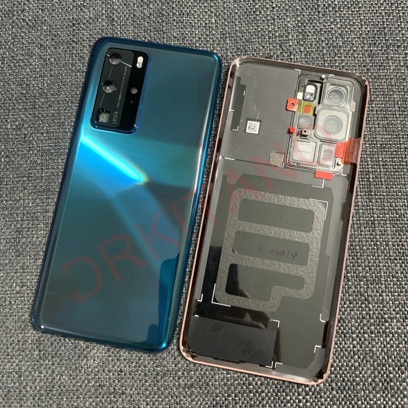 Оригинальный стеклянный чехол для задней крышки батарейного отсека Huawei P40 Pro +