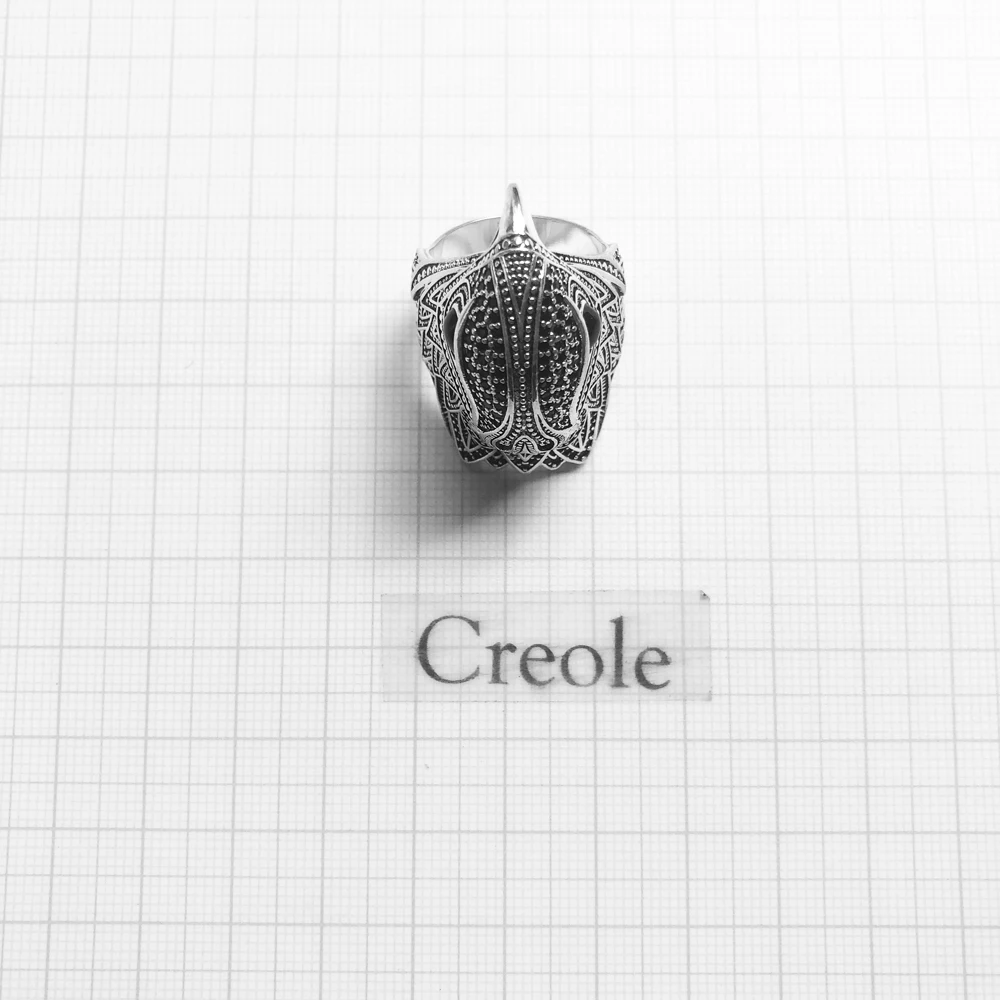 Кольцо с трехмерной вставкой Сокол модное ювелирное изделие из стерлингового