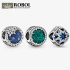 Женский кулон из серебра 925 пробы, с подвеской из драгоценных камней