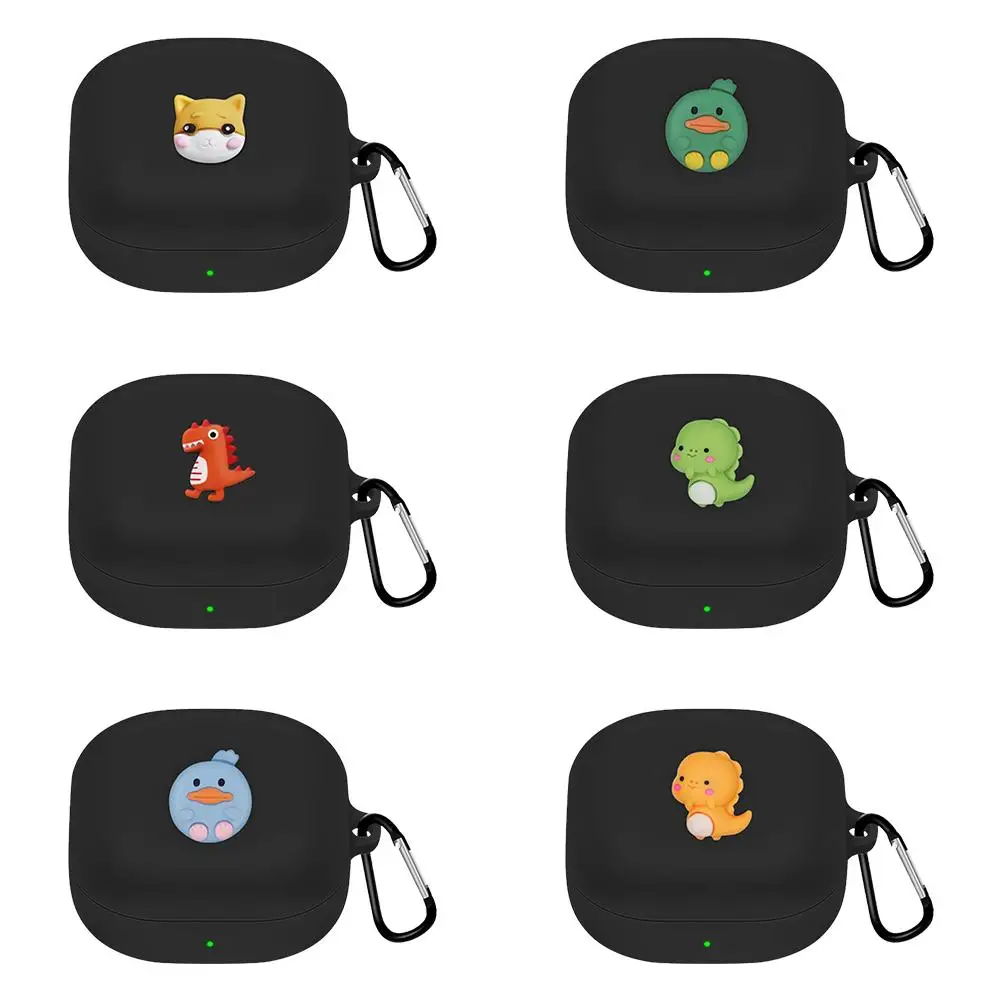

New Silicone Cases For Galaxy Buds Live Bluetooth Wireless Earphones Case Shockproof Protective Cover With Cute Keychain