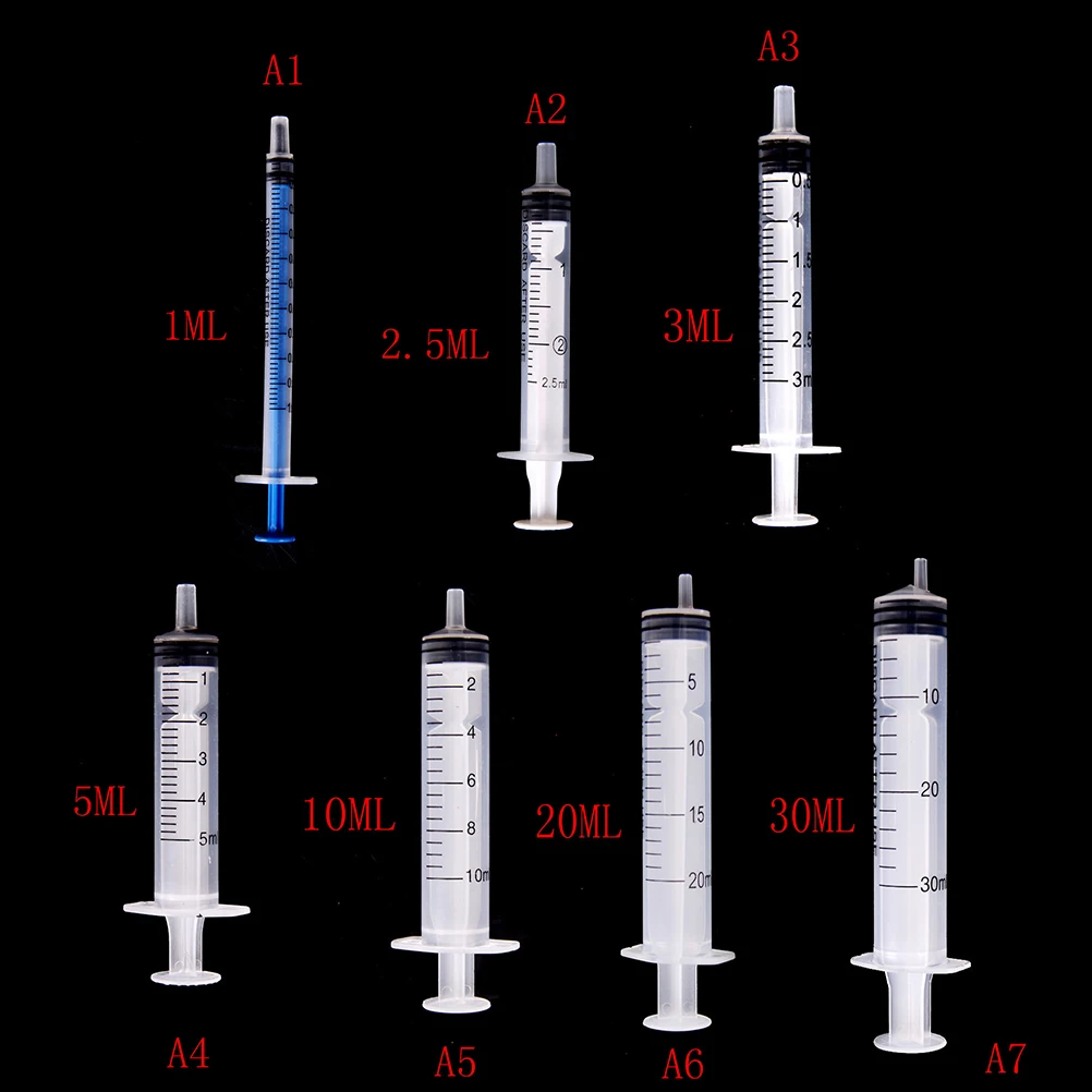 

10 шт., 1 мл, 2,5 мл, 3 мл, 5 мл, 10 мл, 20 мл, 30 мл, одноразовые шприцы, клизмы, медика, инкрустированные иглы, клей, одноразовый шприц