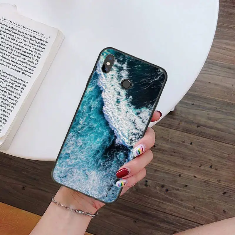 

Waves big sea landscape art Phone Case For Xiaomi Redmi note 7 8 9 t k30 max3 9 s 10 pro lite