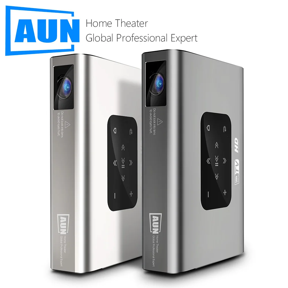 Проектор AUN X5 4K Android Wi Fi 3D 10500 мА · ч 300 дюйма 1080P DLP|Проекторы для домашнего