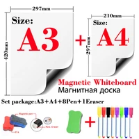 2pcs magnetic whiteboard fridge stickers calendar board dry erase white board message board schedules memorandum
