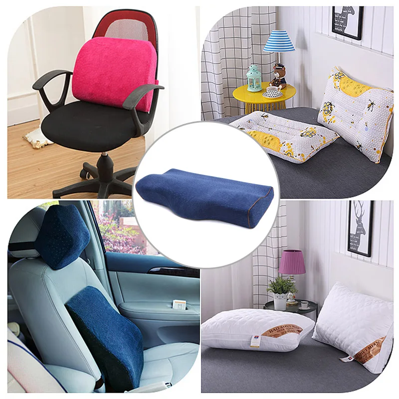 Хорошая здоровая подушка с эффектом памяти пены здоровья шеи Поддержка дышащий