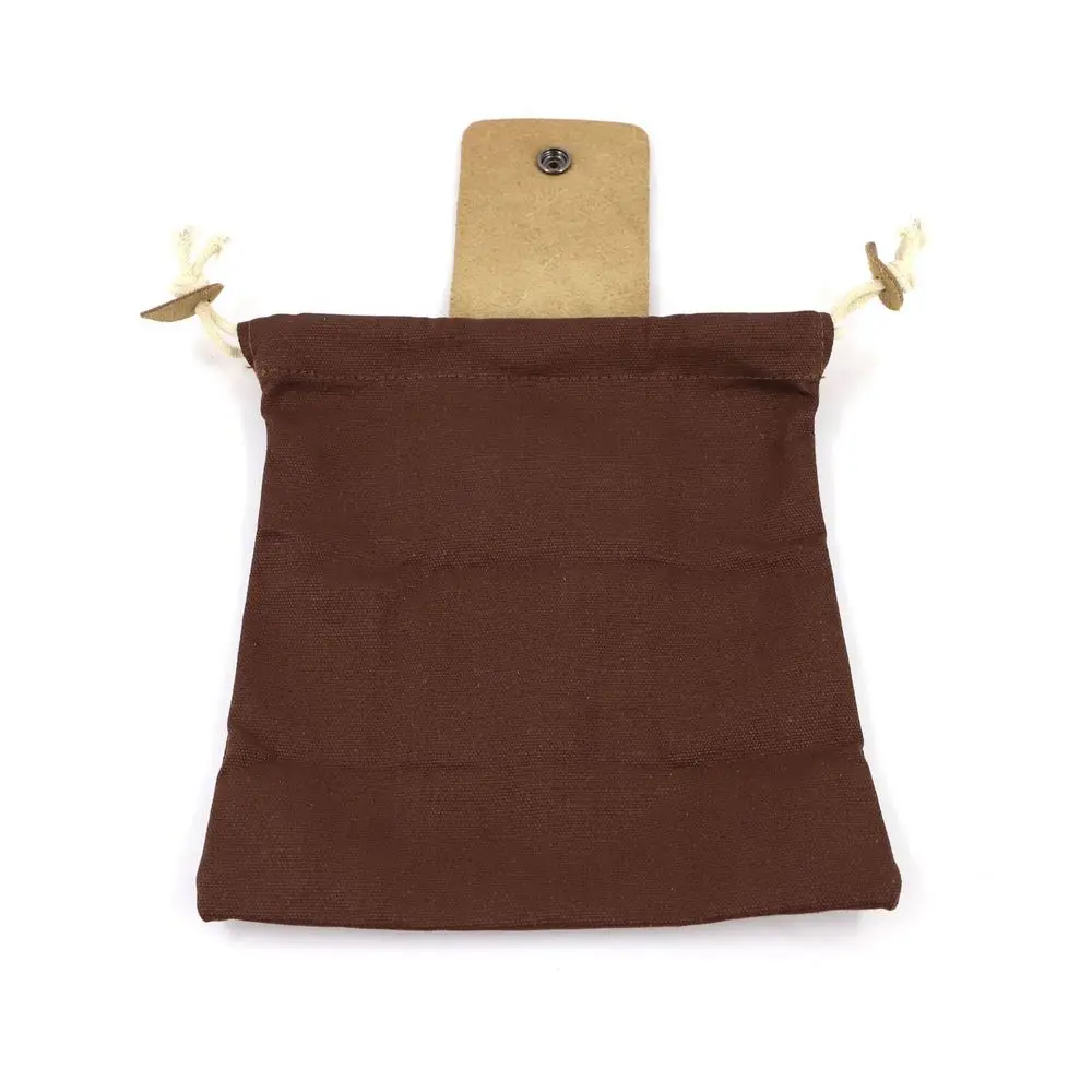 Зеленая/хаки/черная/Коричневая Кожаная и Холщовая Сумка подвесная поясная сумка