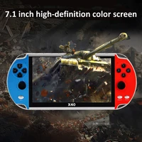 x40 video game 7 1 inch lcd portable handheld retro game console video mp4 player tf card for gba nes 3000 games