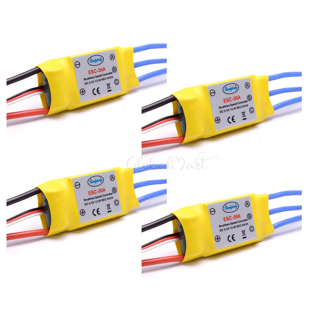 30A бесщеточный ESC 450 550 вертолет Стандартный контроллер скорости RC ESC|control material|esc for