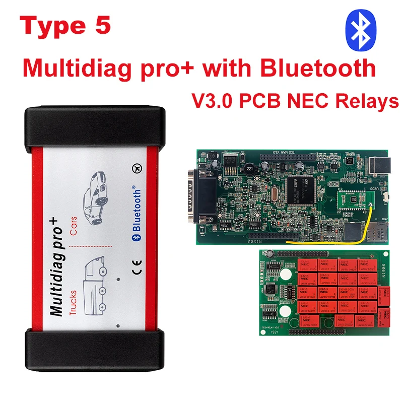 type5 Multidiag BT CDP TCS CDP Pro OBD2 Bluetooth R3 keygen,00 keygen для автомобилей/грузовиков OBD2 диагностический инструмент obd2 считыватель кодеров как MVD - Цвет: type5 Multidiag BT