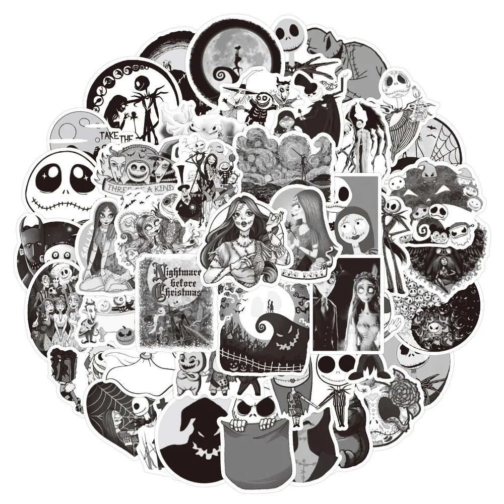 

10/30/50PCS Halloween Cry Night Graffiti DIY Cool Guitar Skateboard Luggage Notebook Waterproof Helmet Toy Sticker Wholesale