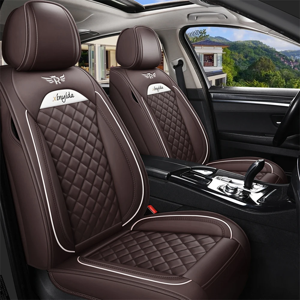 Кожаный чехол на сиденье автомобиля Для Ssangyong всех моделей Rexton Actyon Kyron Tivolan korando