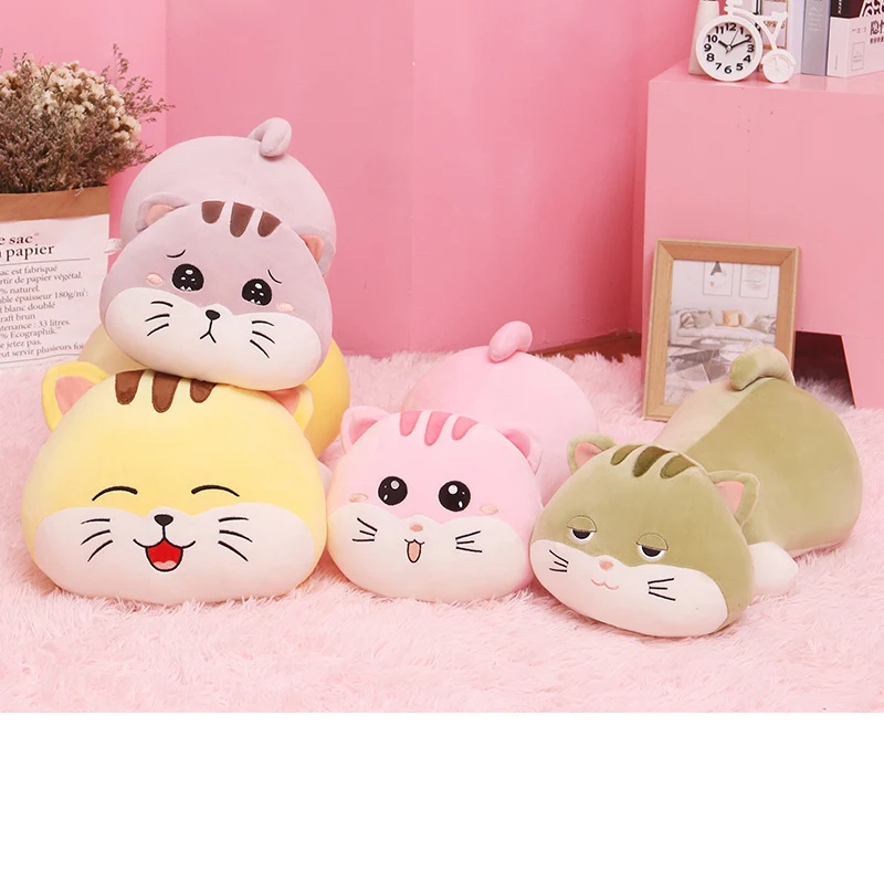 

Cute Cat Sleep Long Pillow Plush Toy Stuffed Animal Doll Creative Children Comfort Toys Girls Gift