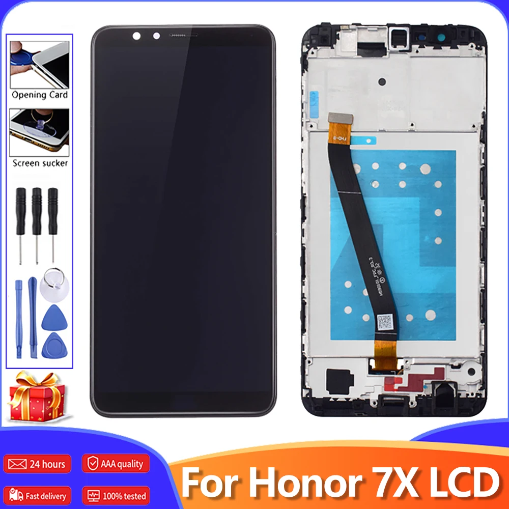 5 93 &quotдля Huawei Honor 7X BND-L21 BND-L22 BND-L24 ЖК-дисплей сенсорный экран дигитайзер в сборе