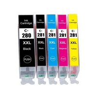 280xxl 281xxl ink cartridge replacement for canon pgi 280xxl cli 281xxl pgi 280 xxl cli 281 xxl 5 pack pgbkbkcmy