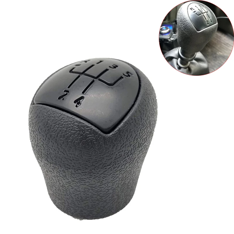 

Car 5 Speed Gear Lever Stick Shift Knob Durable Rubber Gear Shifter Knob Head Black For Renault Clio Kangoo 2006 2007 2008