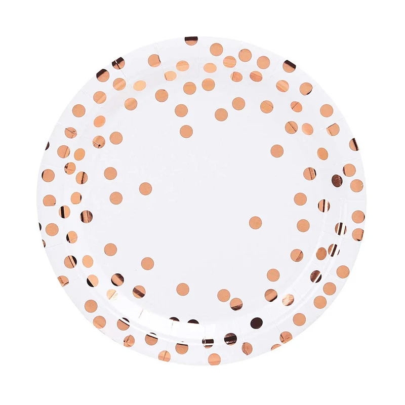 Розовое золото вечерние одноразовая посуда набор одежда для свадьбы дня